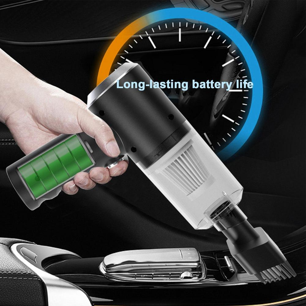 Cordless Handheld Vacuum — 120W, 9000Pa Suction for Car & Home