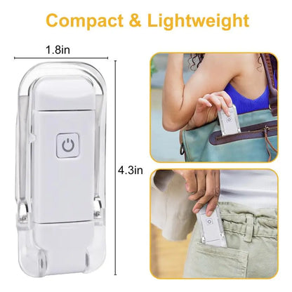 Clip-On LED Book Light — USB Rechargeable, Eye Protection