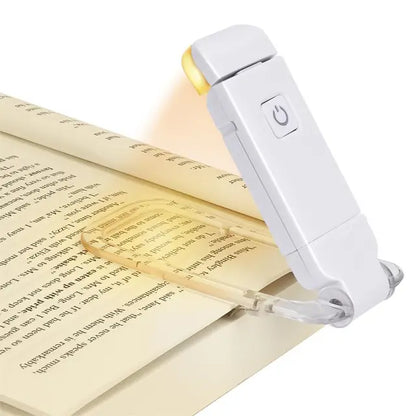Clip-On LED Book Light — USB Rechargeable, Eye Protection