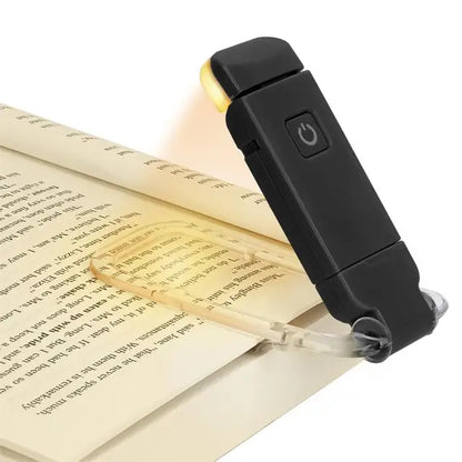 Clip-On LED Book Light — USB Rechargeable, Eye Protection