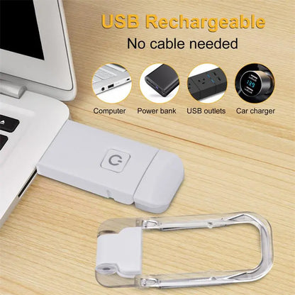 Clip-On LED Book Light — USB Rechargeable, Eye Protection
