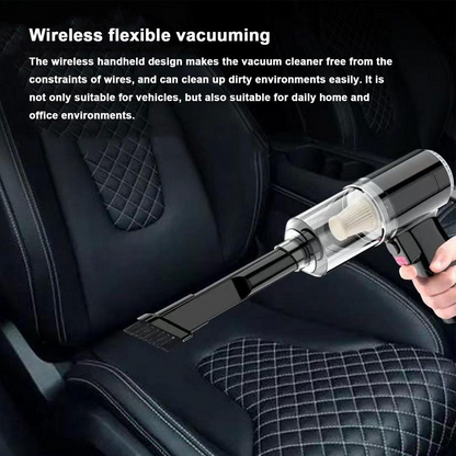 Cordless Handheld Vacuum — 120W, 9000Pa Suction for Car & Home