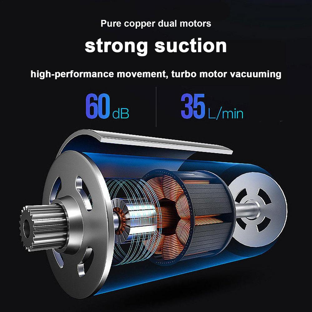 Cordless Handheld Vacuum — 120W, 9000Pa Suction for Car & Home