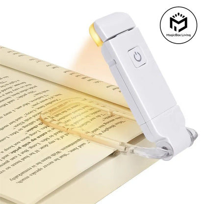 Clip-On LED Book Light — USB Rechargeable, Eye Protection